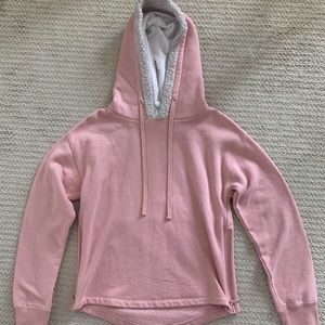 Forever 21 Teddy Lined Pink Hoodie Size Medium